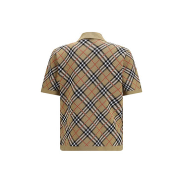 Burberry Beige Cotton Polo Shirt