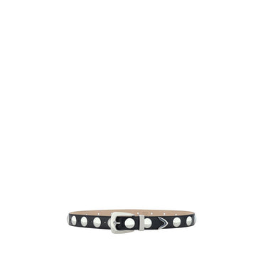 Khaite Black Calf Leather Bos Taurus Regular Belt