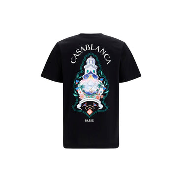 Casablanca Black Cotton T-Shirt