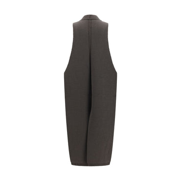 Rick Owens Gray Wool Oves Aries Sleeveless Jacket