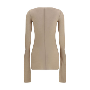 Rick Owens Beige Viscose Shirt