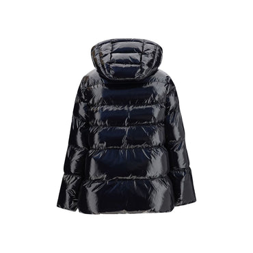 PINKO Black Polyamide Full-Length Jacket