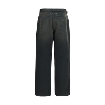 Maison Margiela Gray Cotton Casual Pants