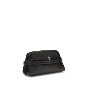 Moschino Black Goatskin Shoulder Bag