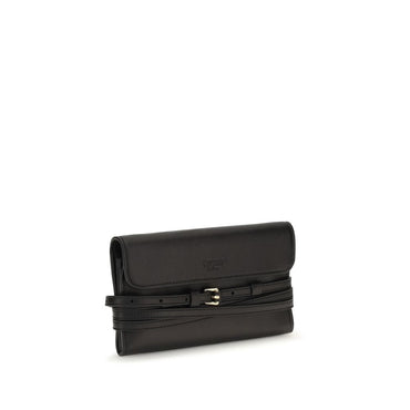 Moschino Black Goatskin Shoulder Bag