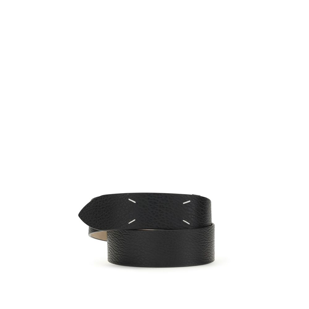 Margiela Black Calf Leather Bos Taurus Regular Belt