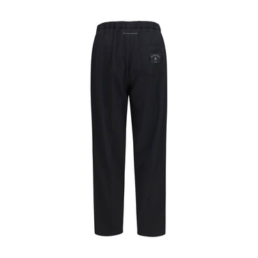 MM6 Black Polyester Casual Pants