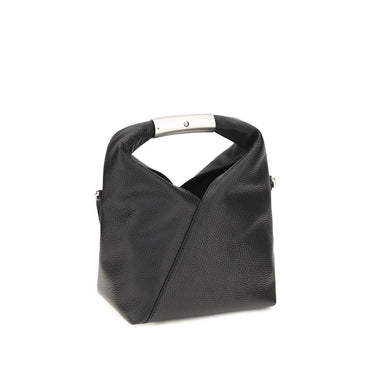 MM6 Black Calf Leather Bos Taurus Shoulder Bag