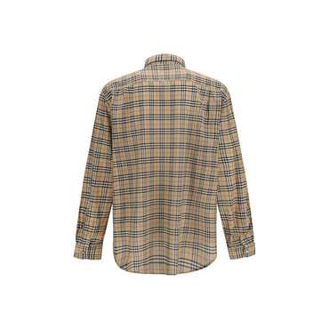 Burberry Beige Cotton Pattern Shirt