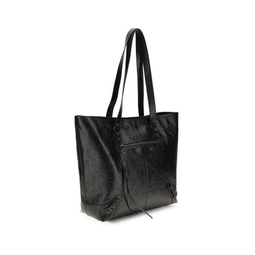 Balenciaga Black Lamb Ovis Aries Aries Shoulder Bag