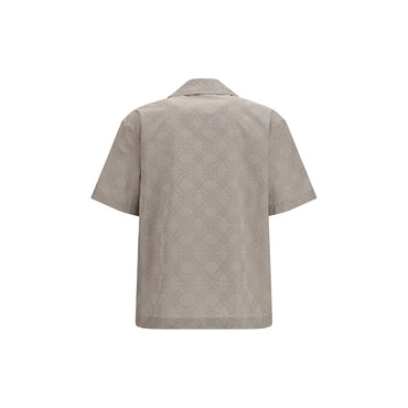 Off-White Beige Cotton Pattern Shirt