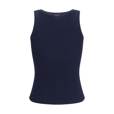 Max Mara Blue Viscose Tank Tops
