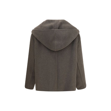 Khaite Bicolor Wool Oves Aries Full-Length Jacket