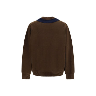 Sacai Brown Wool Oves Aries Sweatshirt