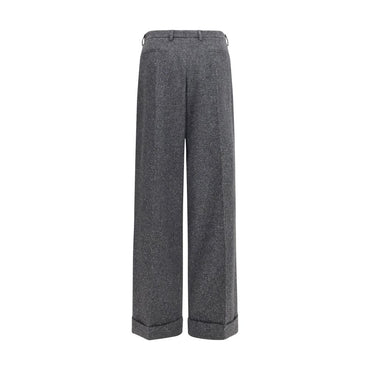 Valentino Garavani Gray Wool Oves Aries Pants
