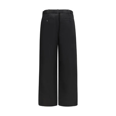 Sacai Black Cotton Chino Pants