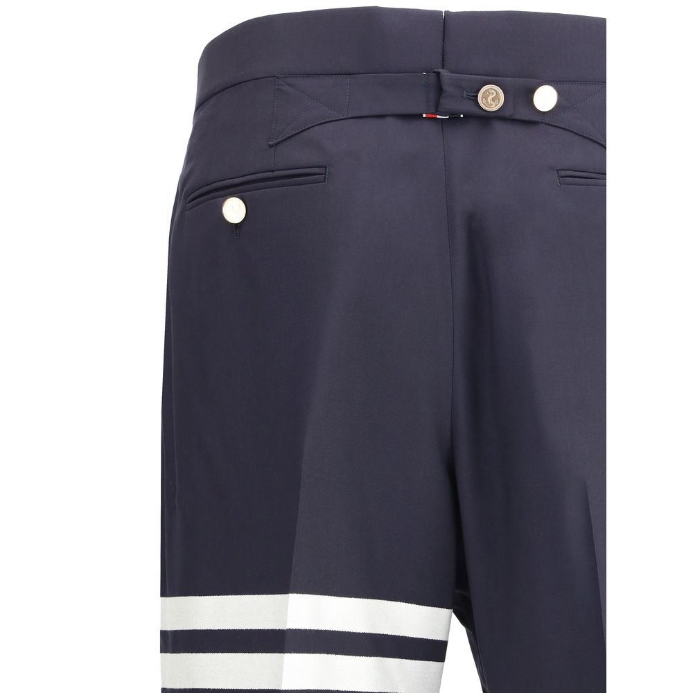 Thom Browne Blue Wool Oves Aries Pants