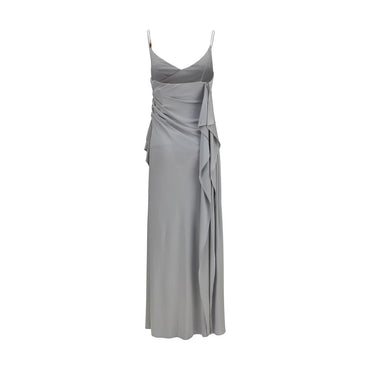 Versace Gray Viscose Casual Dress