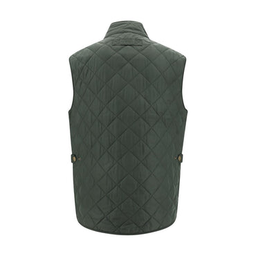 Barbour Green Polyamide Sleeveless Jacket