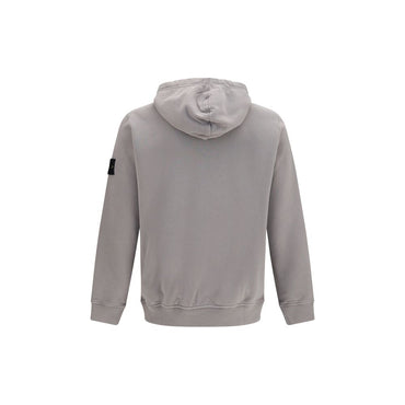 Stone Island Gray Cotton Sweatshirt