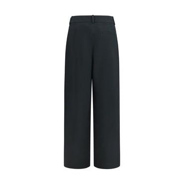 Giorgio Armani Black Silk Casual Pants