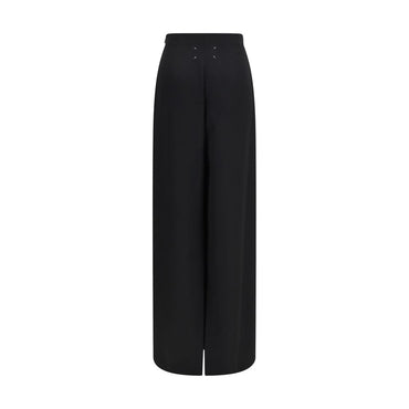 Maison Margiela Black Wool Oves Aries Long Skirt