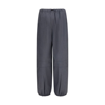 Prada Gray Wool Oves Aries Casual Pants