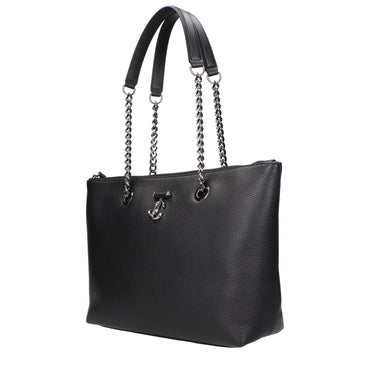Jimmy Choo Black Leather Shoulder Bag
