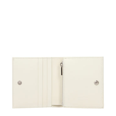 Jil Sander White Leather Wallet
