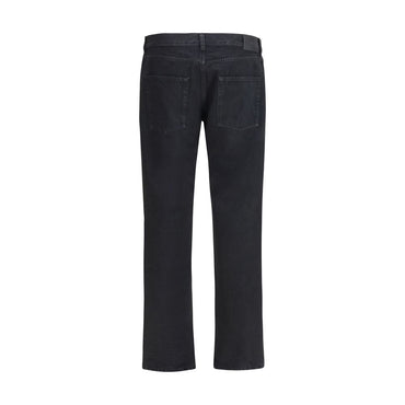 Saint Laurent Black Cotton Slim Fit Jeans