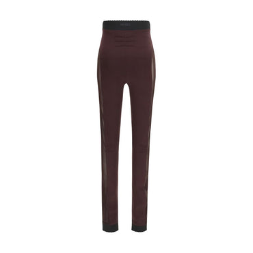 The Attico Purple Viscose Leggings
