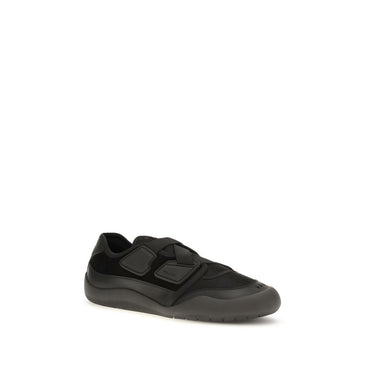 Prada Black Nylon Low Top Sneakers