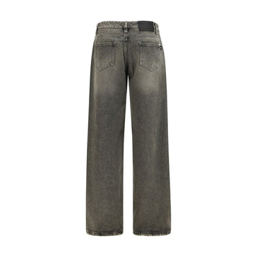 Ermanno Scervino Gray Cotton Relaxed Fit Jeans
