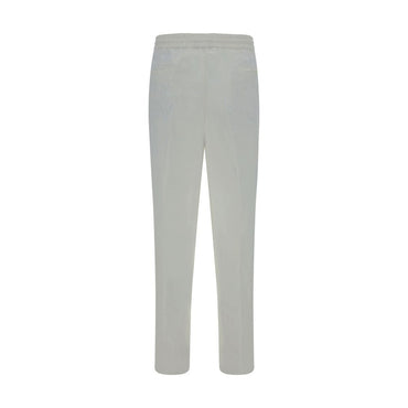 Brunello Cucinelli White Linen Casual Pants