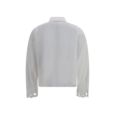 Max Mara White Cotton Dress Shirt