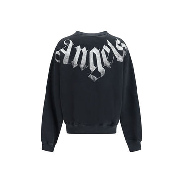 Palm Angels Black Cotton Sweatshirt