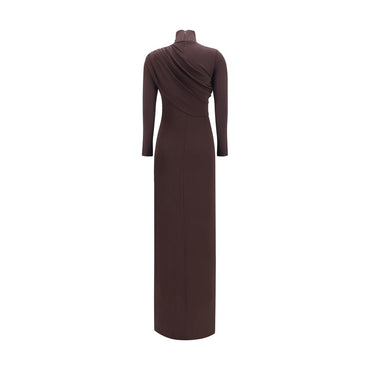 CourrĂšges Brown Viscose Casual Dress