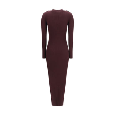 CourrĂšges Purple Viscose Long Dress