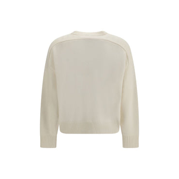Loulou De Saison White Wool Oves Aries Sweatshirt