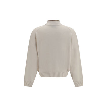 Brunello Cucinelli White Cashmere Sweater