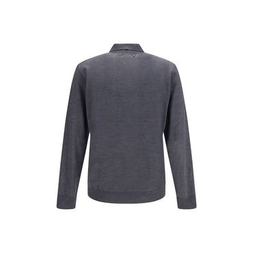 Golden Goose Gray Wool Oves Aries Dress Shirt