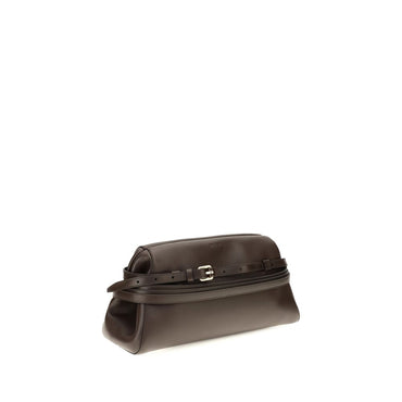 Moschino Brown Goatskin Shoulder Bag