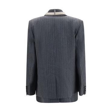 Sacai Gray Wool Oves Aries Jacket
