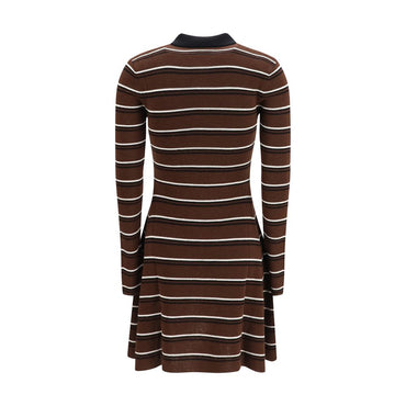 Ganni Brown Wool Oves Aries Casual Dress