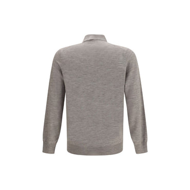 Brunello Cucinelli Gray Cashmere Polo Shirt