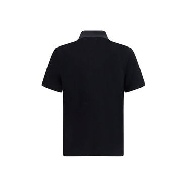 Moose Knuckles Black Cotton Polo Shirt