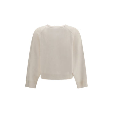 Brunello Cucinelli White Cashmere Sweater