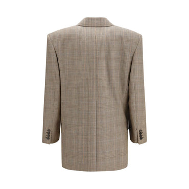 Saint Laurent Beige Wool Oves Aries Blazer