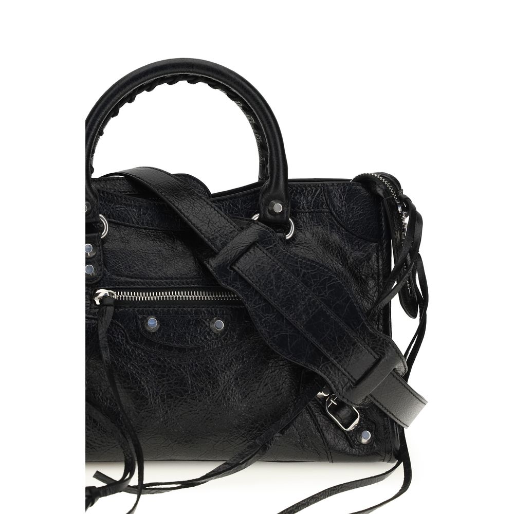 Balenciaga Black Lamb Ovis Aries Aries Shoulder Bag