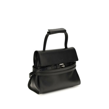 Moschino Black Calf Leather Bos Taurus Shoulder Bag